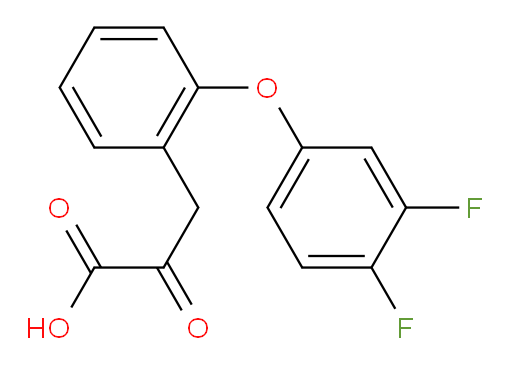 3-(2-(3,4-difluorophenoxy)phenyl)-2-oxopropanoic acid