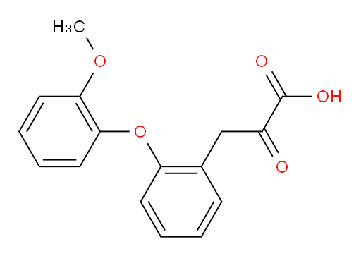 3-(2-(2-methoxyphenoxy)phenyl)-2-oxopropanoic acid
