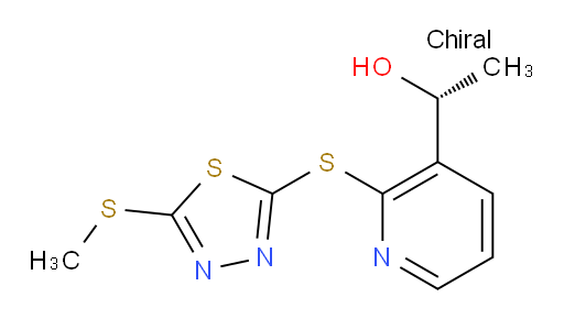(R)-1-(2-((5-(methylthio)-1,3,4-thiadiazol-2-yl)thio)pyridin-3-yl)ethanol