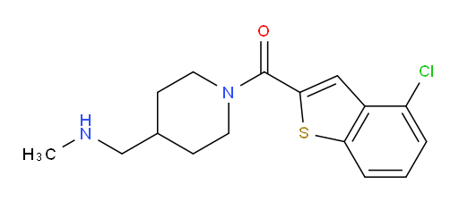 (4-chlorobenzo[b]thiophen-2-yl)(4-((methylamino)methyl)piperidin-1-yl)methanone