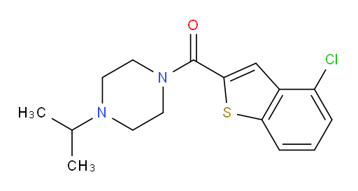 (4-chlorobenzo[b]thiophen-2-yl)(4-isopropylpiperazin-1-yl)methanone