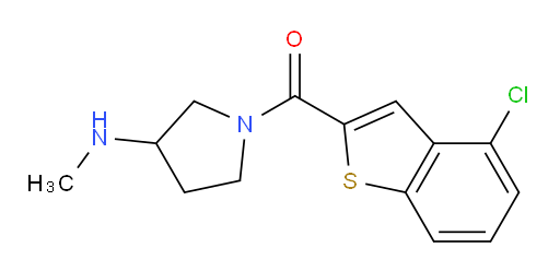 (4-chlorobenzo[b]thiophen-2-yl)(3-(methylamino)pyrrolidin-1-yl)methanone