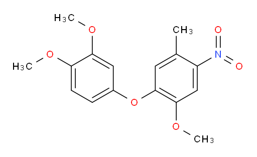 1-(3,4-dimethoxyphenoxy)-2-methoxy-5-methyl-4-nitrobenzene