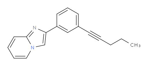 2-(3-(pent-1-yn-1-yl)phenyl)imidazo[1,2-a]pyridine