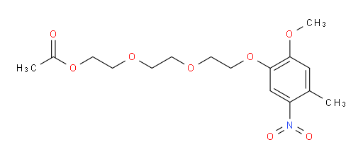 2-(2-(2-(2-methoxy-4-methyl-5-nitrophenoxy)ethoxy)ethoxy)ethyl acetate