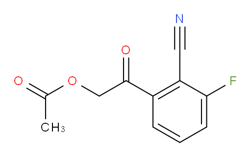 2-(2-cyano-3-fluorophenyl)-2-oxoethyl acetate