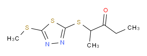 2-((5-(methylthio)-1,3,4-thiadiazol-2-yl)thio)pentan-3-one