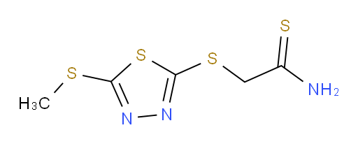 2-((5-(methylthio)-1,3,4-thiadiazol-2-yl)thio)ethanethioamide