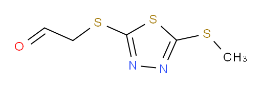 2-((5-(methylthio)-1,3,4-thiadiazol-2-yl)thio)acetaldehyde