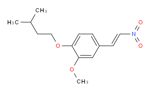 (E)-1-(isopentyloxy)-2-methoxy-4-(2-nitrovinyl)benzene