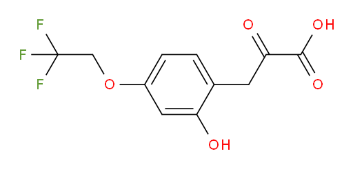 3-(2-hydroxy-4-(2,2,2-trifluoroethoxy)phenyl)-2-oxopropanoic acid