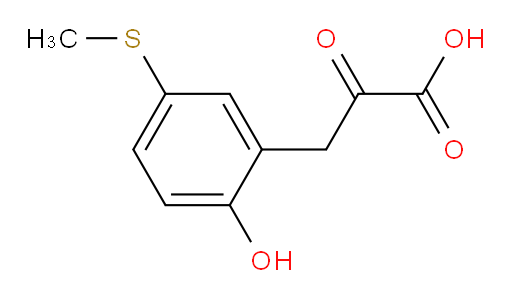3-(2-hydroxy-5-(methylthio)phenyl)-2-oxopropanoic acid