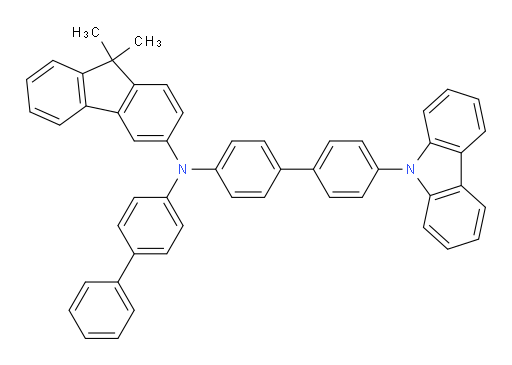 N-(4'-(9H-carbazol-9-yl)-[1,1'-biphenyl]-4-yl)-N-([1,1'-biphenyl]-4-yl)-9,9-dimethyl-9H-fluoren-3-amine