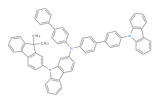 N-(4'-(9H-carbazol-9-yl)-[1,1'-biphenyl]-4-yl)-N-([1,1'-biphenyl]-4-yl)-9-(9,9-dimethyl-9H-fluoren-2-yl)-9H-carbazol-2-amine