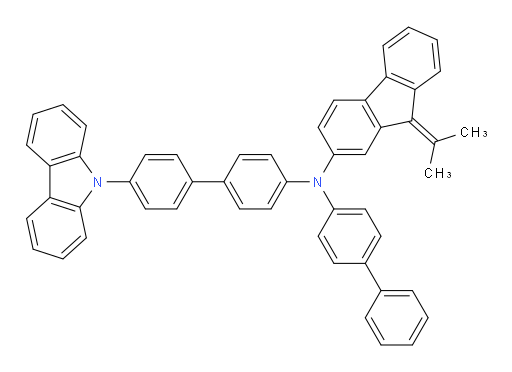 N-(4'-(9H-carbazol-9-yl)-[1,1'-biphenyl]-4-yl)-N-([1,1'-biphenyl]-4-yl)-9-(propan-2-ylidene)-9H-fluoren-2-amine