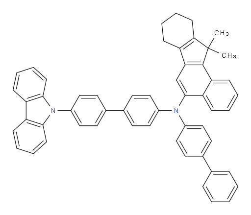N-(4'-(9H-carbazol-9-yl)-[1,1'-biphenyl]-4-yl)-N-([1,1'-biphenyl]-4-yl)-11,11-dimethyl-8,9,10,11-tetrahydro-7H-benzo[a]fluoren-5-amine