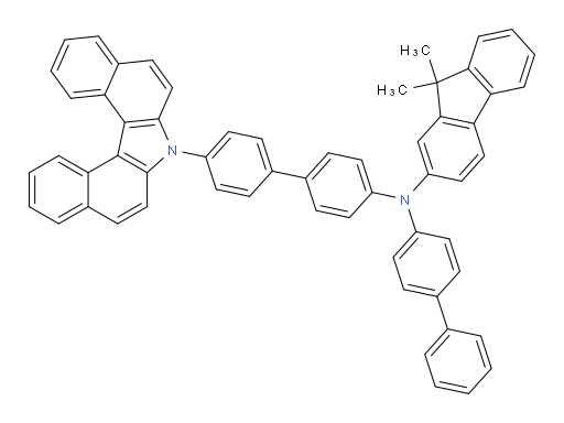 N-(4'-(7H-dibenzo[c,g]carbazol-7-yl)-[1,1'-biphenyl]-4-yl)-N-([1,1'-biphenyl]-4-yl)-9,9-dimethyl-9H-fluoren-2-amine