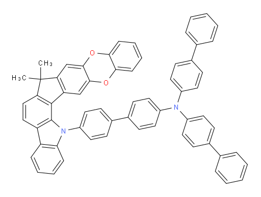 N,N-di([1,1'-biphenyl]-4-yl)-4'-(7,7-dimethylbenzo[5',6'][1,4]dioxino[2',3':5,6]indeno[1,2-a]carbazol-16(7H)-yl)-[1,1'-biphenyl]-4-amine