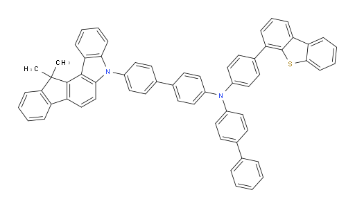 N-([1,1'-biphenyl]-4-yl)-N-(4-(dibenzo[b,d]thiophen-4-yl)phenyl)-4'-(12,12-dimethylindeno[1,2-c]carbazol-5(12H)-yl)-[1,1'-biphenyl]-4-amine
