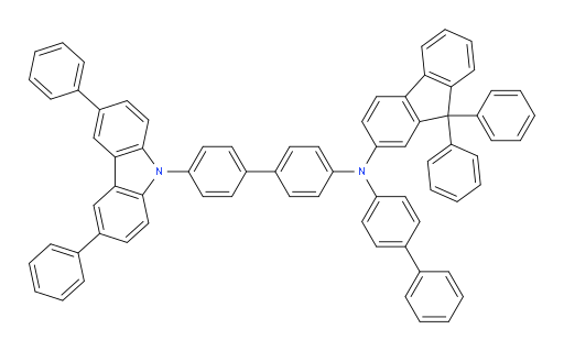 N-([1,1'-biphenyl]-4-yl)-N-(4'-(3,6-diphenyl-9H-carbazol-9-yl)-[1,1'-biphenyl]-4-yl)-9,9-diphenyl-9H-fluoren-2-amine