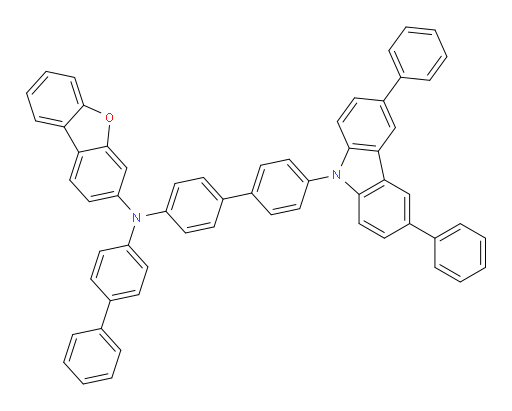 N-([1,1'-biphenyl]-4-yl)-N-(4'-(3,6-diphenyl-9H-carbazol-9-yl)-[1,1'-biphenyl]-4-yl)dibenzo[b,d]furan-3-amine