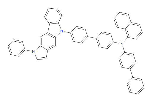 N-([1,1'-biphenyl]-4-yl)-N-(4'-(1-phenylpyrrolo[3,2-b]carbazol-5(1H)-yl)-[1,1'-biphenyl]-4-yl)naphthalen-1-amine