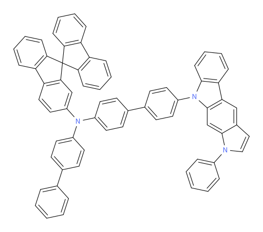 N-([1,1'-biphenyl]-4-yl)-N-(4'-(1-phenylpyrrolo[2,3-b]carbazol-9(1H)-yl)-[1,1'-biphenyl]-4-yl)-9,9'-spirobi[fluoren]-2-amine