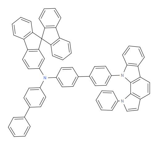 N-([1,1'-biphenyl]-4-yl)-N-(4'-(1-phenylpyrrolo[2,3-a]carbazol-10(1H)-yl)-[1,1'-biphenyl]-4-yl)-9,9'-spirobi[fluoren]-2-amine