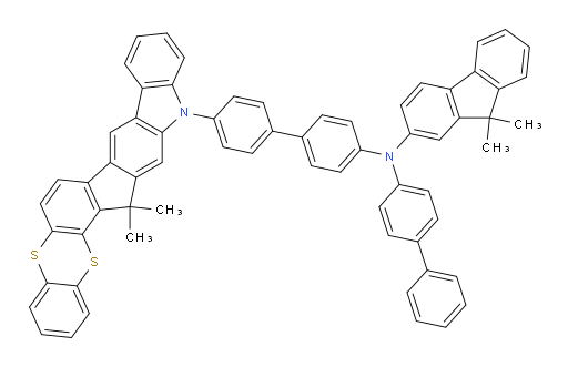 N-([1,1'-biphenyl]-4-yl)-N-(4'-(15,15-dimethylbenzo[5',6'][1,4]dithiino[2',3':4,5]indeno[2,1-b]carbazol-13(15H)-yl)-[1,1'-biphenyl]-4-yl)-9,9-dimethyl-9H-fluoren-2-amine