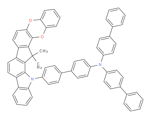 N,N-di([1,1'-biphenyl]-4-yl)-4'-(15,15-dimethylbenzo[5',6'][1,4]dioxino[2',3':4,5]indeno[2,1-a]carbazol-14(15H)-yl)-[1,1'-biphenyl]-4-amine