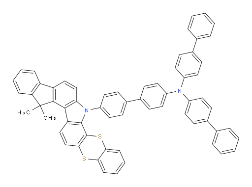 N,N-di([1,1'-biphenyl]-4-yl)-4'-(13,13-dimethylbenzo[5,6][1,4]dithiino[2,3-a]indeno[2,1-g]carbazol-6(13H)-yl)-[1,1'-biphenyl]-4-amine