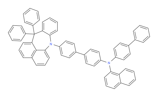 N-([1,1'-biphenyl]-4-yl)-N-(4'-(12,12-diphenylbenzo[f]naphtho[1,8-bc]azepin-7(12H)-yl)-[1,1'-biphenyl]-4-yl)naphthalen-1-amine
