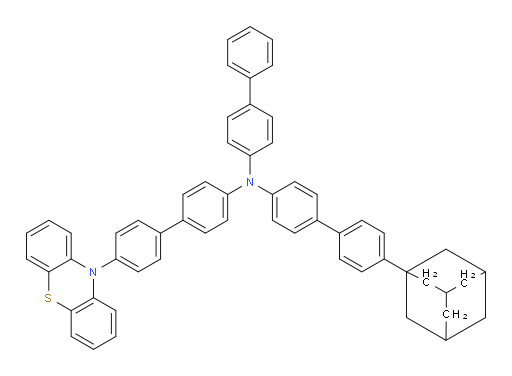 N-(4'-(10H-phenothiazin-10-yl)-[1,1'-biphenyl]-4-yl)-N-([1,1'-biphenyl]-4-yl)-4'-(adamantan-1-yl)-[1,1'-biphenyl]-4-amine