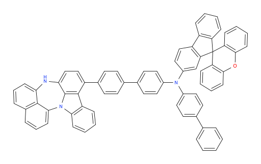 N-(4'-(4H-naphtho[1',8':5,6,7][1,4]diazepino[3,2,1-jk]carbazol-7-yl)-[1,1'-biphenyl]-4-yl)-N-([1,1'-biphenyl]-4-yl)spiro[fluorene-9,9'-xanthen]-2-amine