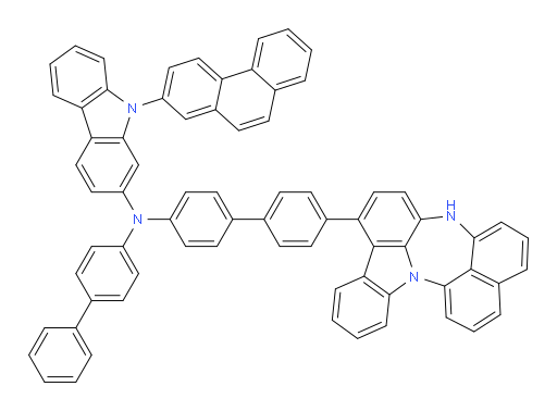 N-(4'-(4H-naphtho[1',8':5,6,7][1,4]diazepino[3,2,1-jk]carbazol-7-yl)-[1,1'-biphenyl]-4-yl)-N-([1,1'-biphenyl]-4-yl)-9-(phenanthren-2-yl)-9H-carbazol-2-amine