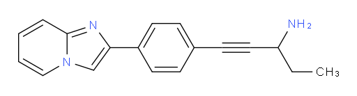 1-(4-(imidazo[1,2-a]pyridin-2-yl)phenyl)pent-1-yn-3-amine
