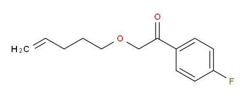 1-(4-fluorophenyl)-2-(pent-4-en-1-yloxy)ethanone