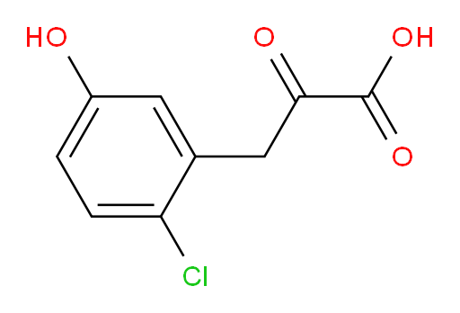3-(2-chloro-5-hydroxyphenyl)-2-oxopropanoic acid