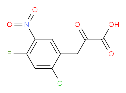 3-(2-chloro-4-fluoro-5-nitrophenyl)-2-oxopropanoic acid