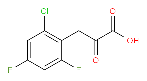 3-(2-chloro-4,6-difluorophenyl)-2-oxopropanoic acid