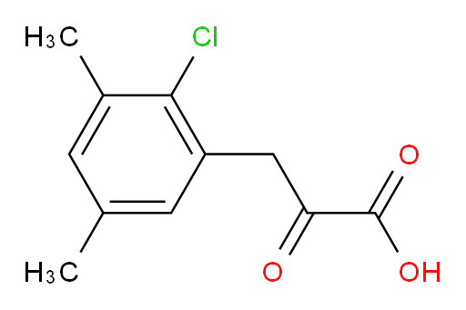 3-(2-chloro-3,5-dimethylphenyl)-2-oxopropanoic acid