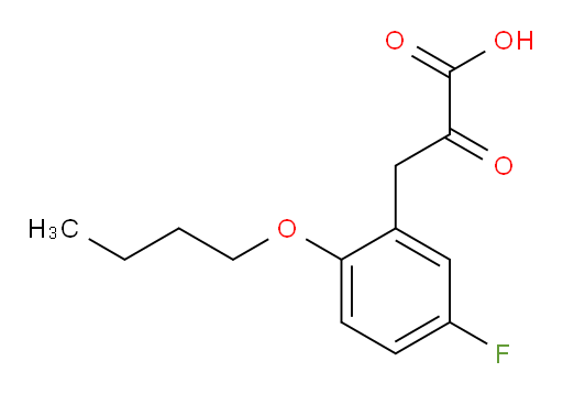 3-(2-butoxy-5-fluorophenyl)-2-oxopropanoic acid