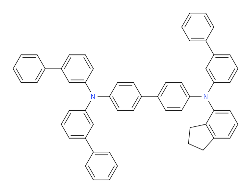 N4,N4,N4'-tri([1,1'-biphenyl]-3-yl)-N4'-(2,3-dihydro-1H-inden-4-yl)-[1,1'-biphenyl]-4,4'-diamine