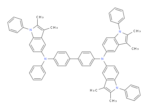 N4,N4,N4'-tris(2,3-dimethyl-1-phenyl-1H-indol-5-yl)-N4'-phenyl-[1,1'-biphenyl]-4,4'-diamine