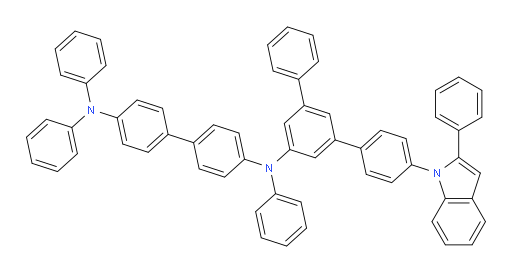 N4,N4,N4'-triphenyl-N4'-(4-(2-phenyl-1H-indol-1-yl)-[1,1':3',1''-terphenyl]-5'-yl)-[1,1'-biphenyl]-4,4'-diamine