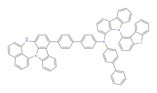 N-(4'-(4H-naphtho[1',8':5,6,7][1,4]diazepino[3,2,1-jk]carbazol-7-yl)-[1,1'-biphenyl]-4-yl)-N-([1,1'-biphenyl]-4-yl)-9-(dibenzo[b,d]thiophen-1-yl)-9H-carbazol-1-amine