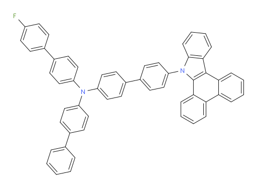 N-(4'-(9H-dibenzo[a,c]carbazol-9-yl)-[1,1'-biphenyl]-4-yl)-N-([1,1'-biphenyl]-4-yl)-4'-fluoro-[1,1'-biphenyl]-4-amine