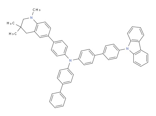 N-([1,1'-biphenyl]-4-yl)-4'-(9H-carbazol-9-yl)-N-(4-(1,3,3-trimethyl-1,2,3,4-tetrahydroquinolin-6-yl)phenyl)-[1,1'-biphenyl]-4-amine