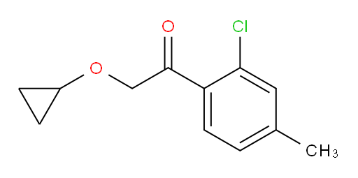 1-(2-chloro-4-methylphenyl)-2-cyclopropoxyethanone