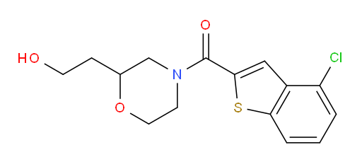 (4-chlorobenzo[b]thiophen-2-yl)(2-(2-hydroxyethyl)morpholino)methanone
